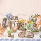 Скатерть "Этель" Уютные коты 220х147 см, 100% хлопок, саржа 190 г/м2 - фото 4520411