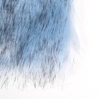 Мех искусственный для творчества плотность 2150 гр "Голубой с темными кончиками" 30х30 см - Фото 2