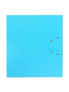 Папка-регистратор А4, 75 мм, ПВХ, тиснение «лен», металлическая окантовка, карман на корешок, собранная, голубая, в оттенке МИКС - Фото 2