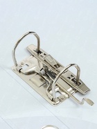 Папка-регистратор А4, 75 мм, ПВХ, тиснение «лен», металлическая окантовка, карман на корешок, собранная, собранная, темно-розовая - Фото 11