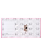 Папка-регистратор А4, 75 мм, ПВХ, тиснение «лен», металлическая окантовка, карман на корешок, собранная, собранная, темно-розовая - Фото 4