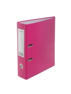 Папка-регистратор А4, 75 мм, ПВХ, тиснение «лен», металлическая окантовка, карман на корешок, собранная, собранная, темно-розовая - Фото 8