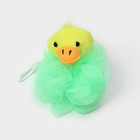 Мочалка детская с мягкой игрушкой Доляна «Зверята», 20 г, игрушка и цвет МИКС - Фото 3