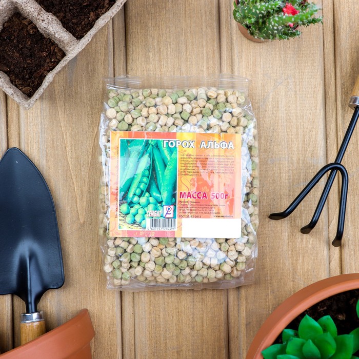 Семена Горох "Альфа", 500 г - Фото 1