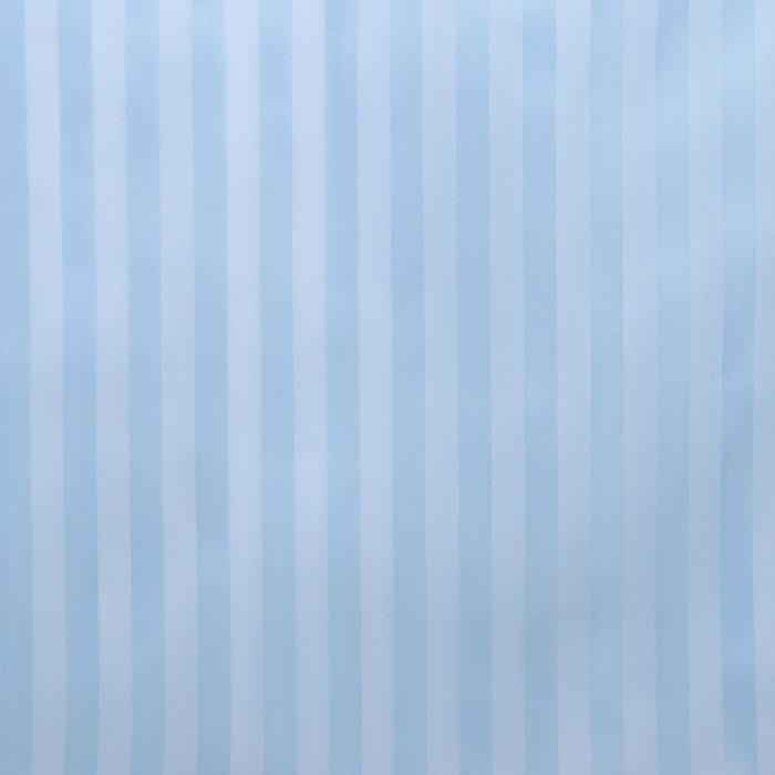 Штора для ванны Доляна «Полоска», 180×180 см, полиэстер, цвет голубой - фото 1887632547