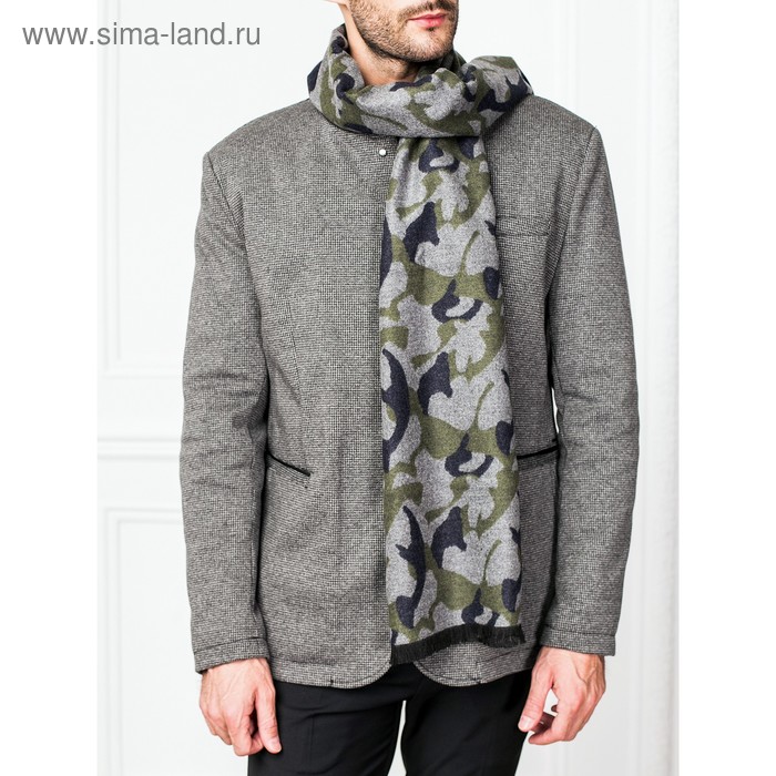 Шарф мужской 30×180 см, зелёный - Фото 1