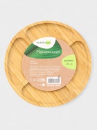 Менажница Доляна Striata, d=19.5 см, 5 секций, бамбук, бежевая - Фото 10