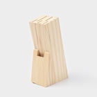 Подставка для ножей Доляна, 11×6×20 см, дерево - Фото 1