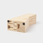 Подставка для ножей Доляна, 11×6×20 см, дерево - Фото 4