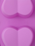 Форма для выпечки Доляна «Сердце напополам», силикон, 25.8×17×3.2 см, 6 ячеек (7×6.5×3 см), розовая - Фото 7