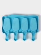 Форма для мороженого Доляна «Эскимо в глазури», силикон, 18.5×12.3×2.5 см, 4 ячейки, синяя - Фото 3