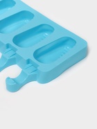 Форма для мороженого Доляна «Эскимо в глазури», силикон, 18.5×12.3×2.5 см, 4 ячейки, синяя - Фото 6