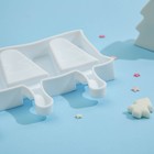 Форма силиконовая для мороженого «Ель», 19,2×13×2,4 см, 3 ячейки, цвет МИКС - Фото 3
