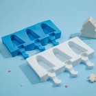 Форма силиконовая для мороженого «Ель», 19,2×13×2,4 см, 3 ячейки, цвет МИКС - Фото 4