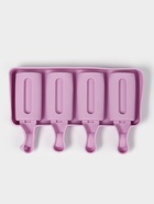 Форма для мороженого Доляна «Эскимо», силикон, 19.5×11 см, 4 ячейки (6.8×3.5 см), белая - Фото 3