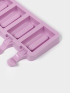 Форма для мороженого Доляна «Эскимо», силикон, 19.5×11 см, 4 ячейки (6.8×3.5 см), белая - Фото 6