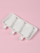 Форма для мороженого новогодняя «Ёлочка», силикон, 19.5×13×2.5 см, 3 ячейки (7.1×2.7 см), белая - Фото 4