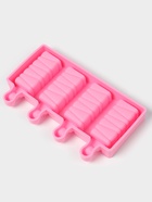 Форма для мороженого «Венеция», силикон, 19.6×11×2.4 см, 4 ячейки, розовая - Фото 4