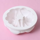 Форма для муссовых десертов и выпечки Доляна «Гранатовый браслет», силикон, 19,5×19,5×6,9 см, цвет белый - Фото 5