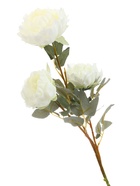 Цветы искусственные «Пион Лунная река», 12×85 см, белые  (артикул 4557814)  большой выбор товаров оптом и в розницу по низким ценам с доставкой