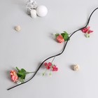 Декор ветка "Пион с крупными листьями" 150 см, микс (фасовка 5 шт, цена за 1шт) 4560083