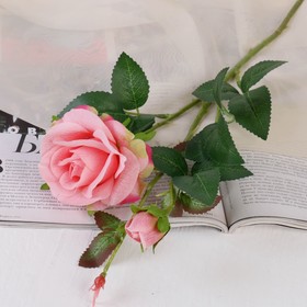 Цветы искусственные 'Роза душистая' 9х50 см, розовый