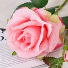Цветы искусственные "Роза душистая" 9х50 см, розовый - Фото 2