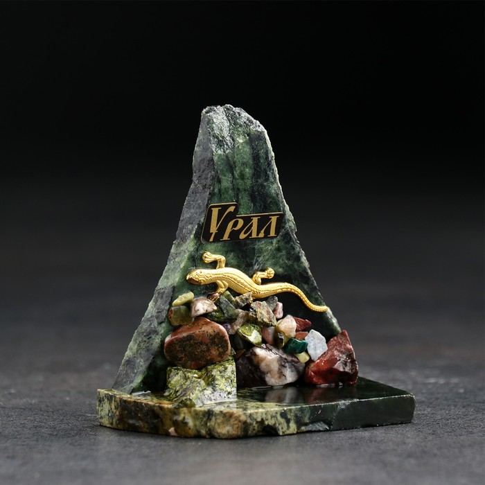 Сувенир-скол "Ящерица", с камнями, малый, микс - фото 1889399898
