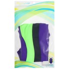 Купальник слитный ONLYTOP, р. 42, цвет фиолетовый/зелёный/серый - фото 20999610