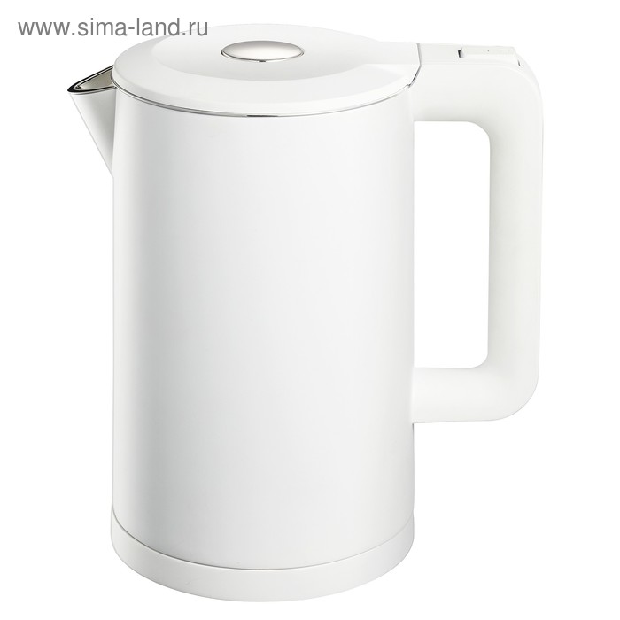 Чайник электрический REMENIS REM-5800, пластик, колба металл, 1.7 л, 2000 Вт, белый - Фото 1