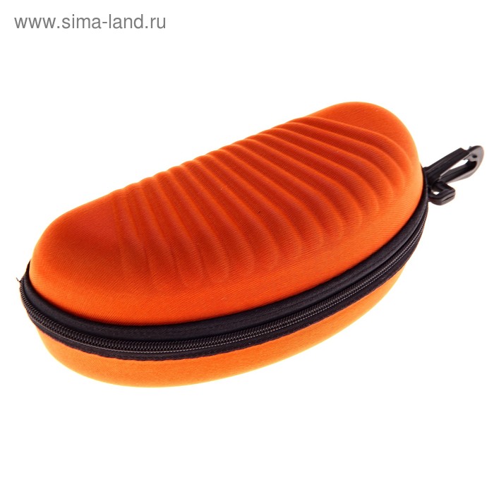 Футляр для очков "Ракушка" с карабином, цвет оранжевый - Фото 1