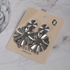 Серьги металл «Атмосфера» планета и спутник, цвет серебро - Фото 3