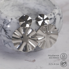 Серьги металл «Атмосфера» планета и спутник, цвет серебро - Фото 1