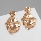 Серьги металл «Атмосфера» кувшинка, цвет золото - Фото 5