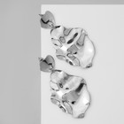 Серьги металл «Атмосфера» кувшинка, цвет серебро - Фото 8