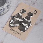 Серьги металл «Атмосфера» кувшинка, цвет серебро - Фото 6