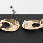 Серьги металл «Атмосфера» капля в капле, цвет золото - фото 24349865