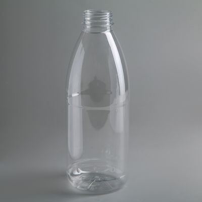 Бутылка пластиковая одноразовая молочная «Универсал», 1 л, с широким горлышком 0,38 см, цвет прозрачный