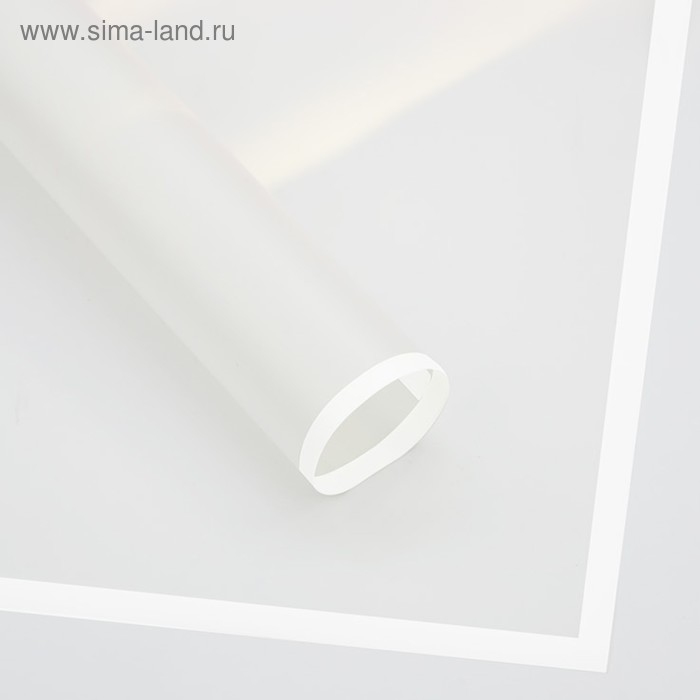 Пленка для цветов, белая, с рисунком, 57×57 см - Фото 1