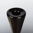 Подсвечник стекло "Узкий бокал" чёрный набор 2 шт 28,5х10,5х10,5 см - Фото 3