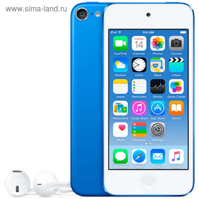 Mp3 плеер Apple iPod Touch, 128 гб, синий - Фото 1