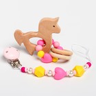 Подарочный набор M&B «Принцесса» держатель для соски-пустышки, прорезыватель - Фото 8