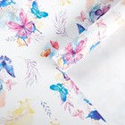 Бумага глянцевая «Акварельные бабочки», 70 × 100 см - фото 11539413