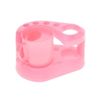 Подставка для зубной щётки с кружкой «Краски», цвет МИКС - Фото 2