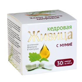 Кедровая живица с мумиё усиленная формула, для суставов, 30 шт. 4686540