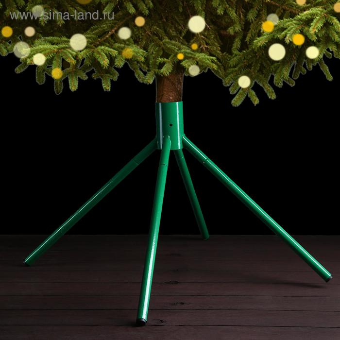 Подставка для ёлки (под ёмкость с водой), диаметр 5 см, цвет зелёный - Фото 1