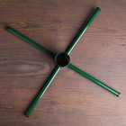 Подставка для ёлки, диаметр 50 мм, цвет зелёный - Фото 2