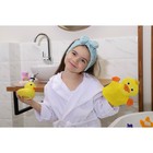 Мочалка варежка детская Доляна «Уточка», для купания, 21 см - Фото 6