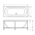 Ванна акриловая Eurolux ORIO E1016075028, 180х80х47 см, без каркаса и панели - Фото 3