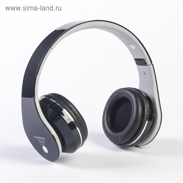 УЦЕНКА Наушники беспроводные Luazon RX-10, накладные, microSD, FM, складные, чёрные - Фото 1